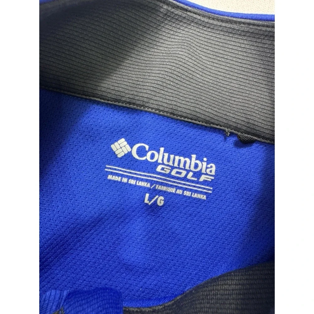 Columbia Golf Men Large Omni-Wick Shotgun 1/4 Zip Philadelphia 76ers NBA Blue